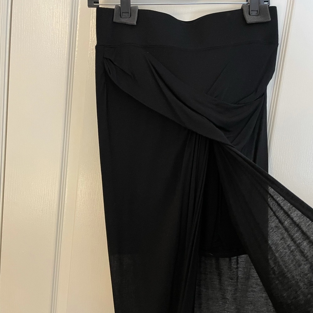 NWT Helmut Lang Black Asymmetrical Skirt